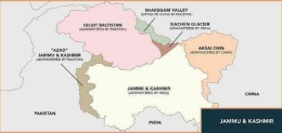 Peta wilayah Kashmir yang dikuasai oleh Pakistan. | Sumber: indiafacts.org