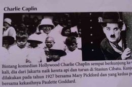 Charlie Caplin ke Stasiun Garut kemudian naik kereta Garut-Cibatu dilanjutkan ke Yogyakarta.(KOMPAS.com/RENI SUSANTI) 