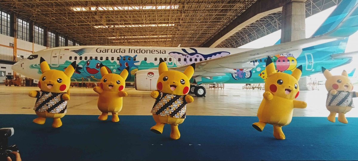 Foto Artikel : Peresmian Livery Tematik Pikachu Jet GA-1 - Kompasiana.com