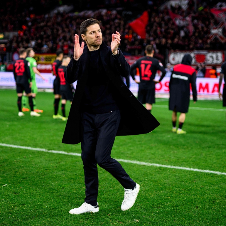 Xabi Alonso menjelma menjadi pelatih jenius di Bundesliga. Sumber: Bayer 04 Leverkusen