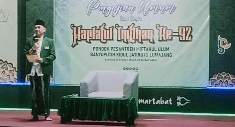 Drs. Agus Triyono, M. Si  memberi sambutan atas nama Forkompimda dan mewakili Pj Buoati Lumajang (Hamim Thohari)