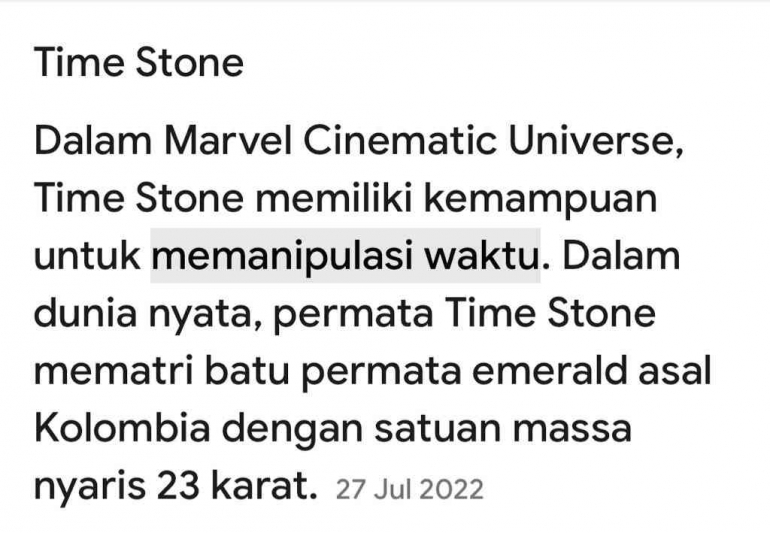 Marvel Rilis 6 'Infinity Stones' di Dunia Nyata (CNN Indonesia)