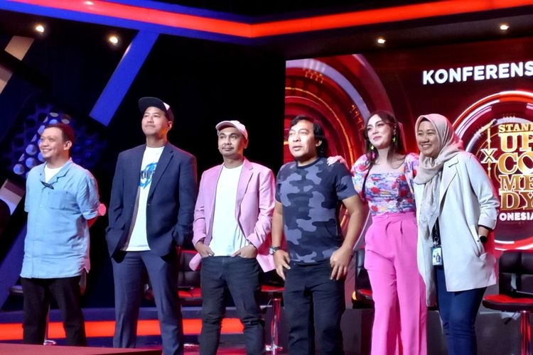 ilustrasi: Para juri Stand Up Comedy Indonesia (SUCI) musim kesepuluh saat jumpa pers di kawasan Kuningan, Jakarta Selatan, Rabu (10/8/2022). (Foto: KOMPAS.com/BAHARUDIN AL FARISI)