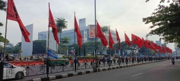 Pemandangan salah satu ruas jalan Kota Bandung di musim kampanye Pemilu | Dok: S Aji