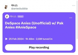 Dokumentasi Pribadi: #AnieSpace