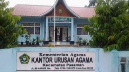 Kantor Urusan Agama Kecamatan Pasaman (Sumbe: Banjarmasinpost.TribunNews.Com)
