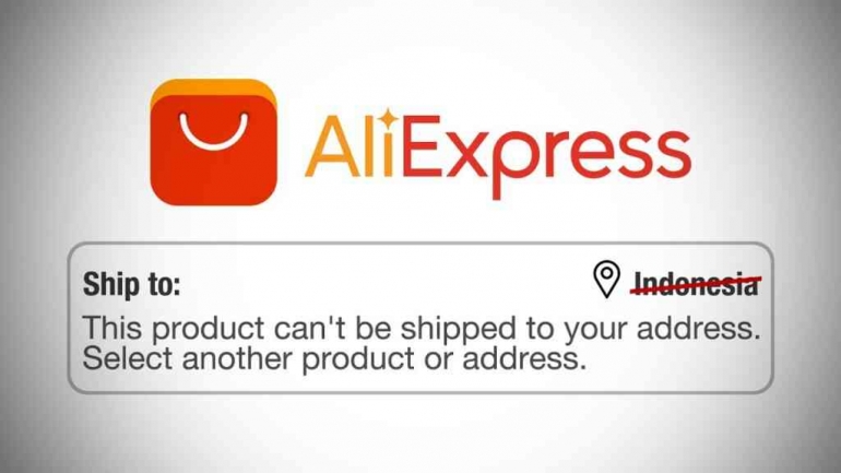 Pelarangan pengiriman barang ke Indonesia (AliExpress)