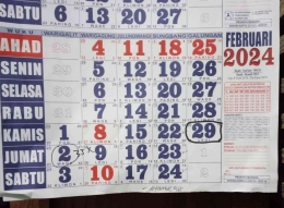 Ilustrasi Kalender Tahun Kabisat. Sumber gambar, Dokumen Yuliyanti 