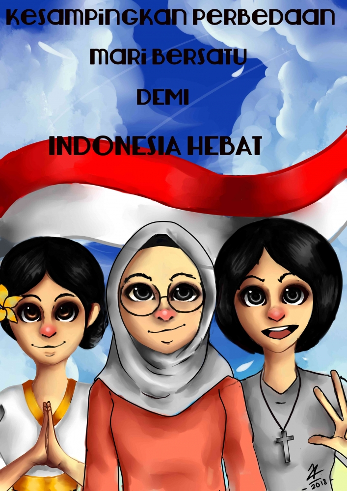Karya Fizdrew (Hafiz Sulaiman Akbar) untuk FLS2N 2018 tingkat Kota Sukabumi
