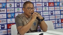 COO Bhayangkara FC, Sumardji saat konferensi pers, 29 Februari 2024 (Foto : VOI)
