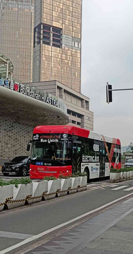 Bus listrik Transjakarta, dokpri emma 