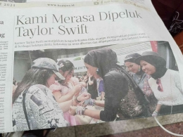Headline Kompas tentang Taylor Swift, Sumber gambar: dokpri