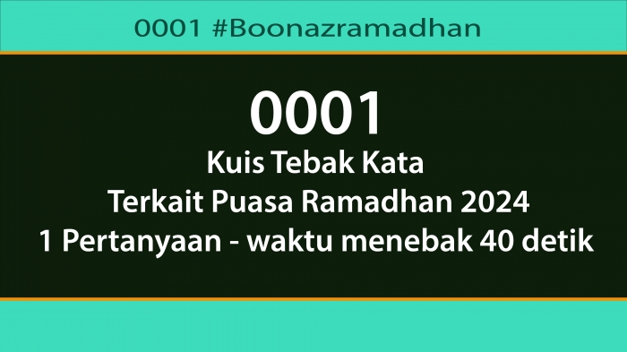 0001 Kuis Tebak Kata Ramadhan 2024 : Yosep Suradal