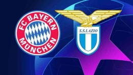 Ilustrasi logo Bayern Munchen vs Lazio. sumber: www.dazn.com