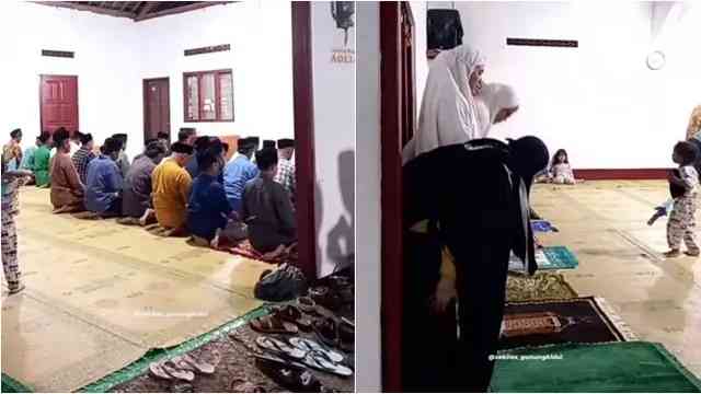 Jamaah Masjid Aolia Gunung Kidul Menggelar Sholat Tarawih 4 Hari ...