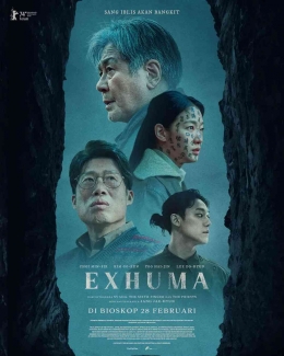 Poster film Exhuma (sumber: cgv.id  https://www.instagram.com/p/C3o5DvTrbOM/?igsh=MzRlODBiNWFlZA== )