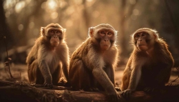 Ilustrasi monyet arif dan monyet naif. (Freepik/vecstock)