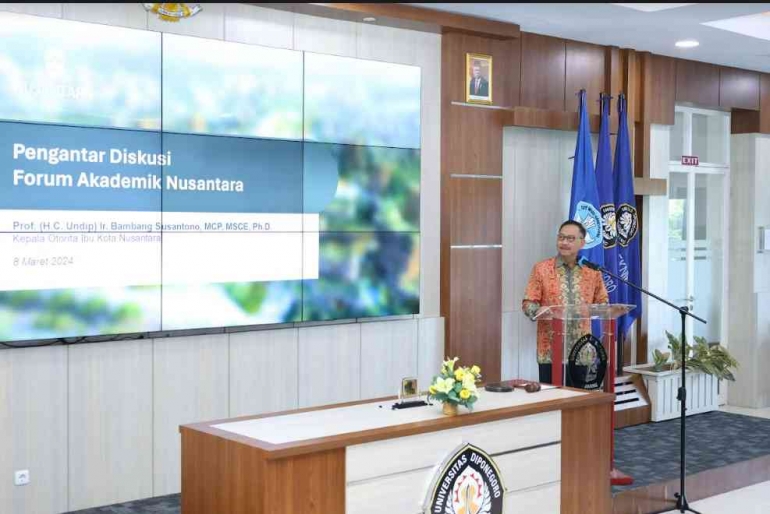 Dokumentasi atau diskursus kolaborasi mengenai pembangunan Nusantara. (Foto: Biro SDM dan Humas Otorita Ibu Kota Nusantara)