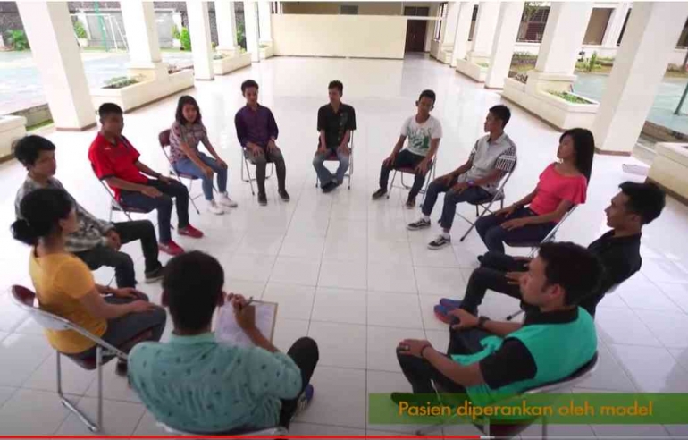 Morning Meeting pasien rehabilitasi narkoba I Sumber Foto : youtube RSKO