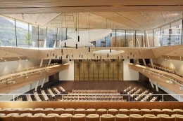 Ilustrasi gedung konser musik di  Andermatt Concert Hall Swiss (sumber Kompas.com)