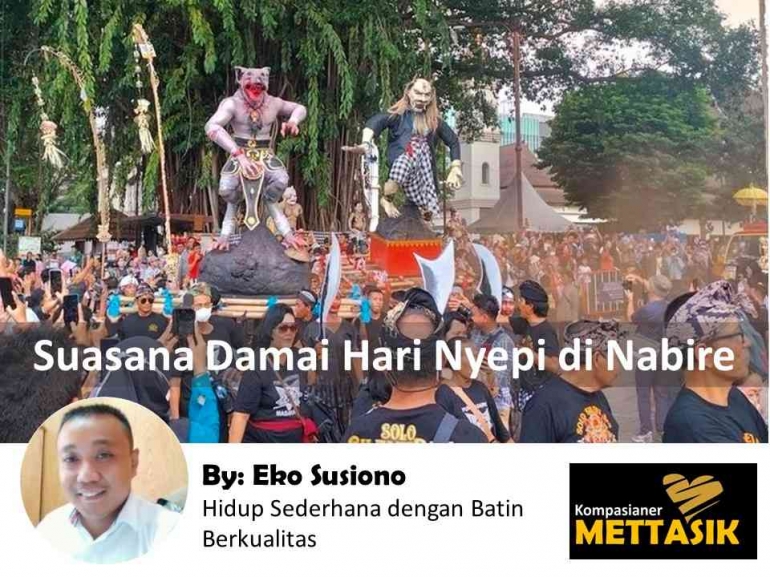 Suasana Damai Hari Nyepi di Nabire (gambar: kompas.com, diolah pribadi)