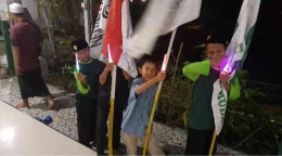 Santri TPA Nurul Huda bersiap ikut tahrib Ramadan(sumber gambar:dokpri)