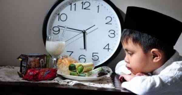 Ilustrasi anak kecil berpuasa Ramadhan,  sumber gambar: NU Online