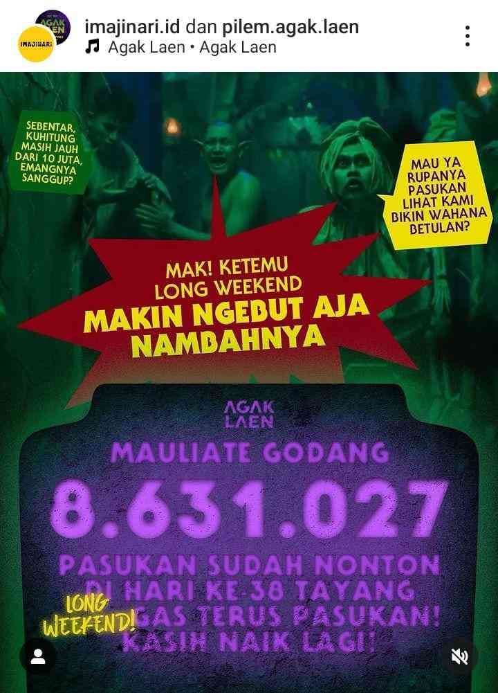 Film Agak Laen Tembus 8,6 Juta Penonton! Muhadkly Acho: Angka Mustahil ...