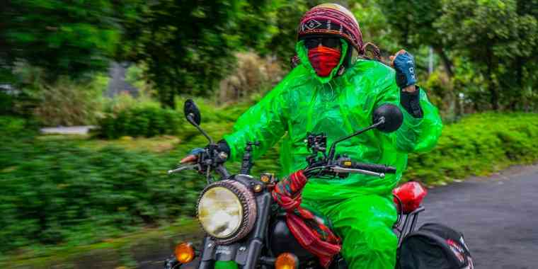 Member Rojak, Amal Ghofur saat Munggahan Ride. (Kangmox)