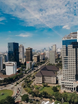 Penampakan Gedung-Gedung di Daerah Khusus Ibukota Jakarta,Jakarta Pusat (2019). Foto: Anestia Lairatri