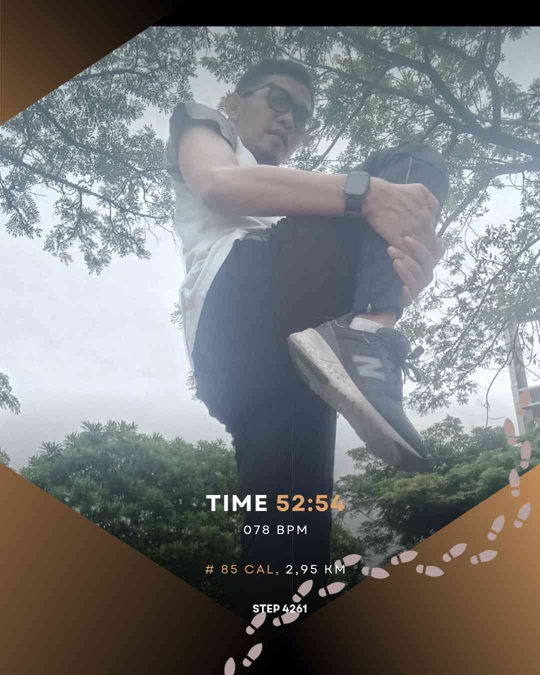Olahraga ringan bisa menghilangkan rasa cepat lelah saat beribadah. (Dokumentasi pribadi)