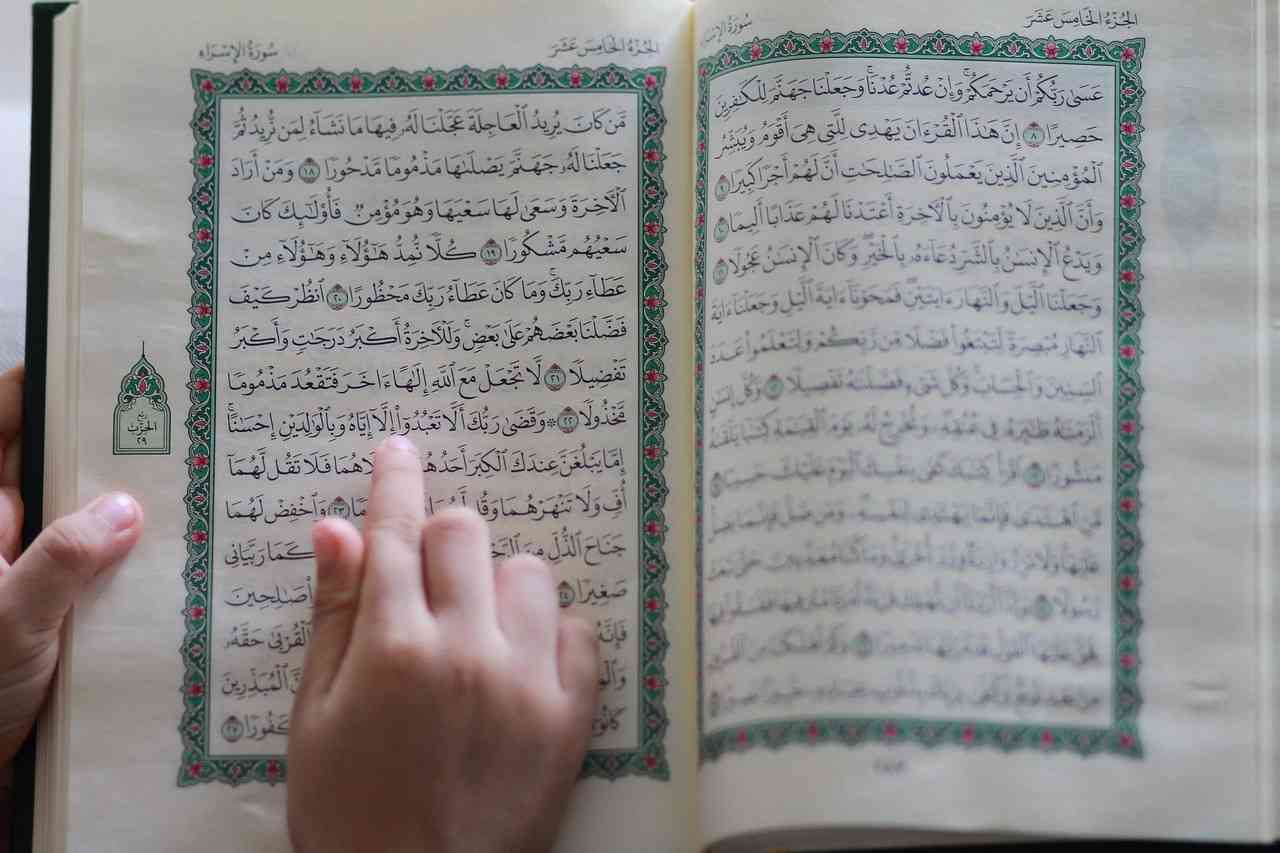 Ilustrasi orang sedang membaca Alquran (https://pixabay.com/shzern)