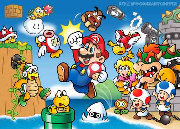 Super Mario, maskot Nintendo. (sumber: Deviantart)