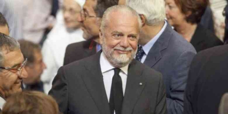 Presiden Napoli, Aurelio De Laurentiis.(AFP PHOTO / CARLO HERMANN) via kompas.com