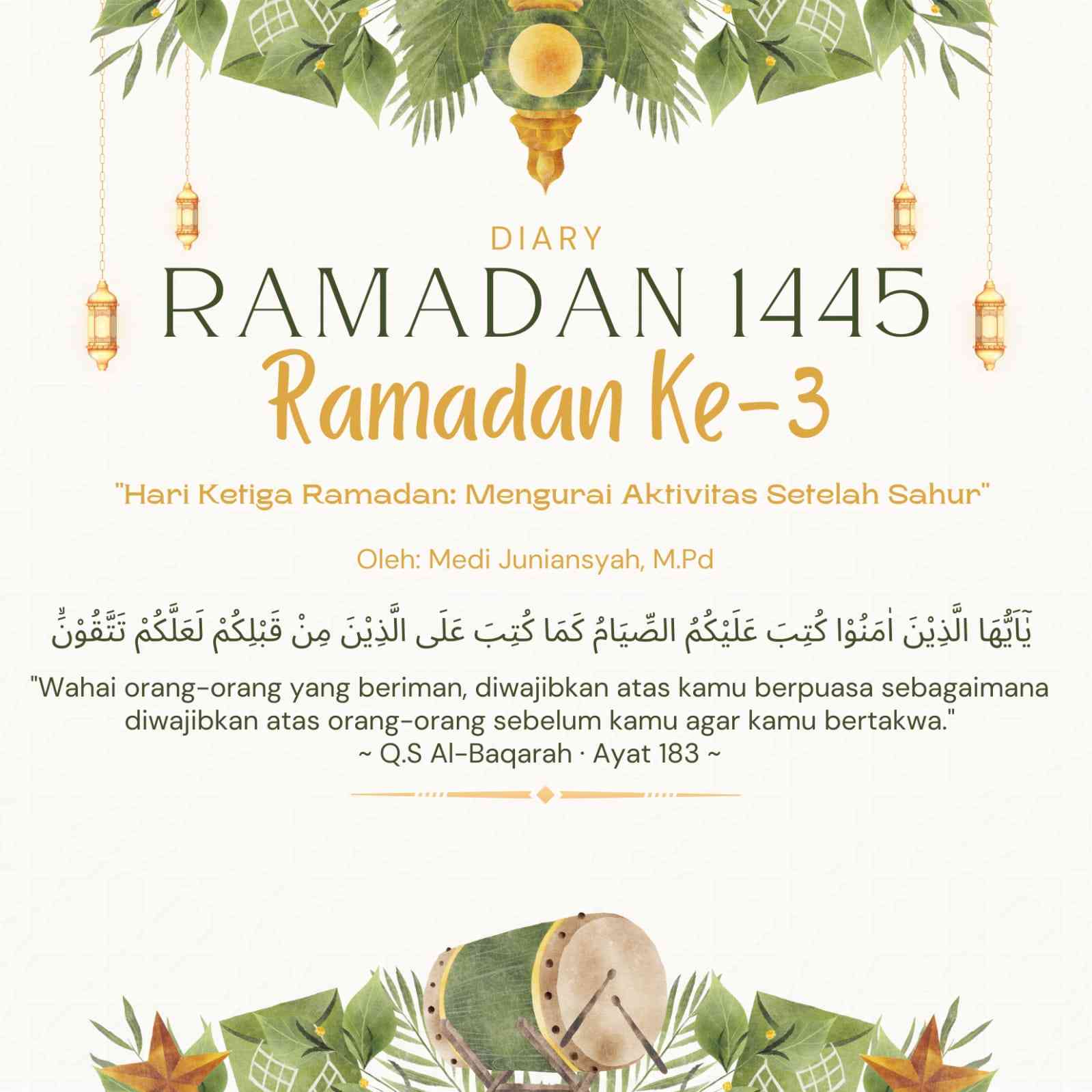 Hari Ketiga Ramadan: Mengurai Aktivitas Setelah Sahur - sumber gambar: canva.com (personal editing)
