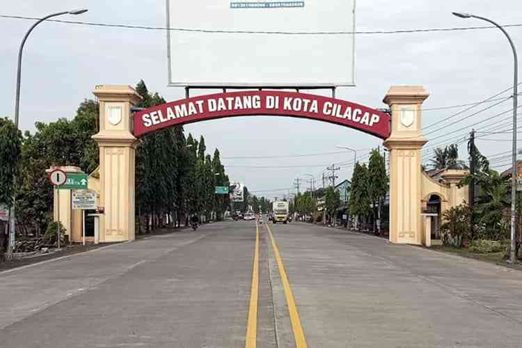 Ilustrasi gerbang Kota Cilacap (SMBanyumas/Gayhul Dhika W)