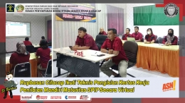 Rupbasan Cilacap ikuti zoom pengisian kertas kerja maturitas SPIP - Dok Humas Rupbasan Cilacap