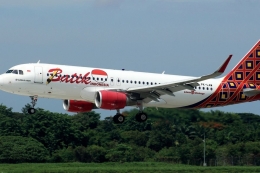 Ilustrasi pesawat Aibus Batik Air (Shutterstock via KOMPAS.com)