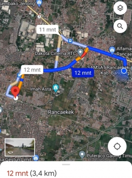 Tangkapan layar google maps stasiun Rancaekek. Foto: Irma Tri Handayani