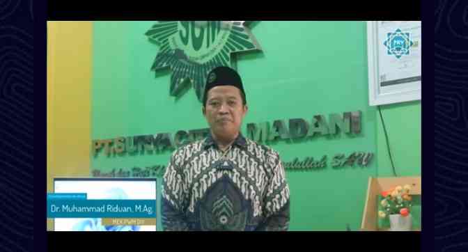 Screenshot salah satu pemateri Pesantren Ramadan dalam PRV GK. Dokpri 