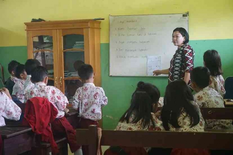 Suasana belajar mengajar (Yayasan Pionir Bulungan)/dok.pri