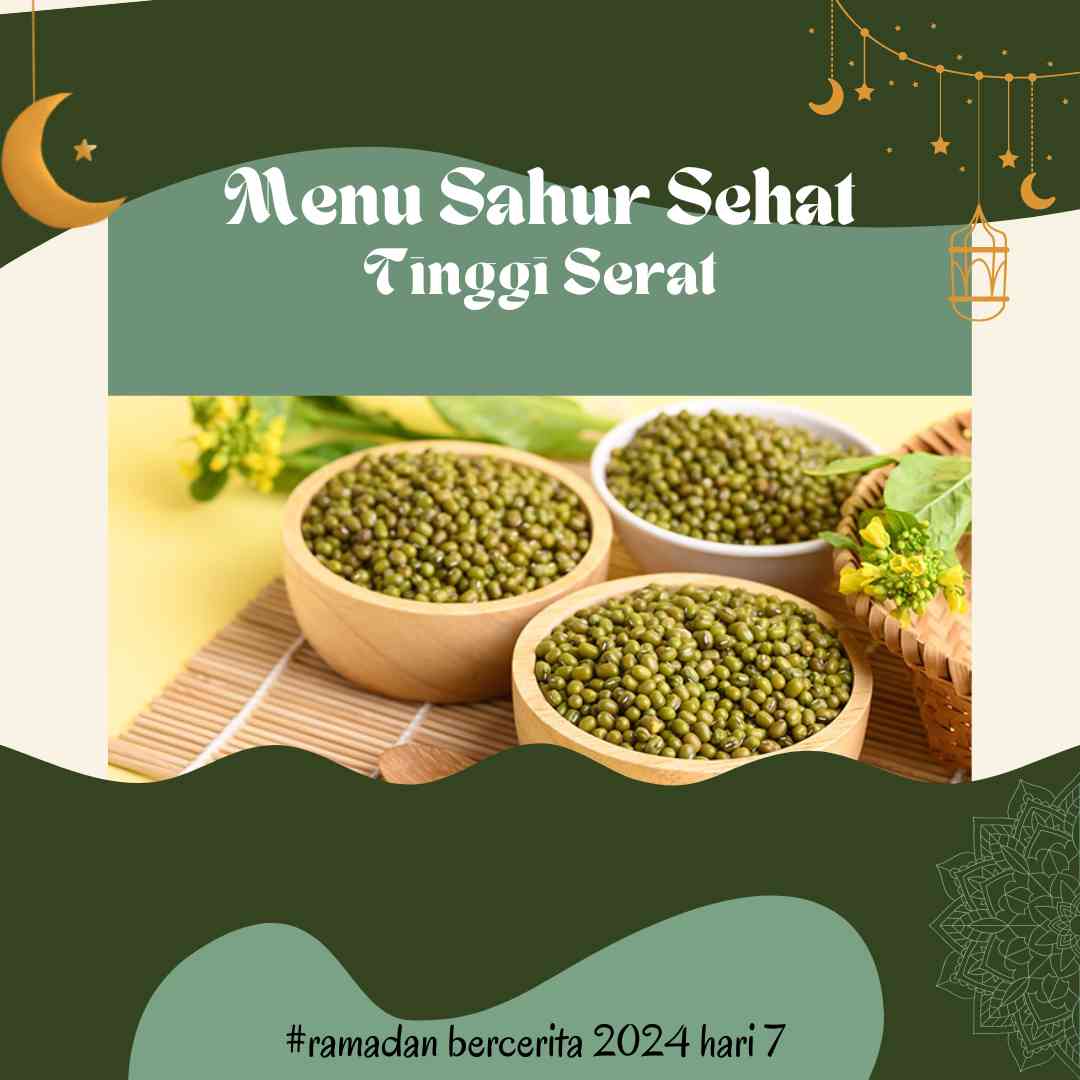 Menu sahur tinggi serat. Dokpri edit Canva