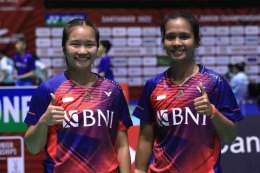 (Meilysa Trias Puspitasari-Rachel Allessya Rose/Ganda Putra Indonesia Lolos ke Semifinal Orleans Masters Badminton 2024 Dok: pbsi.id)