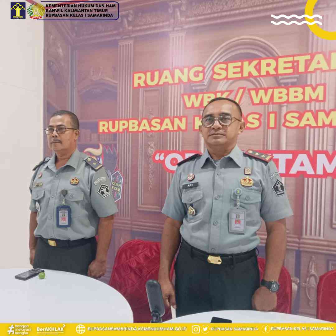 Rupbasan Samarinda Menghadiri Secara Virtual Upacara Pelantikan Dan ...