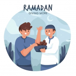 Bersedekah di bulan Ramadan lebih baik. (Freepik.com)  