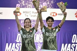 (Meilysa Trias Puspitasari-Rachel Allessya Rose/Juara Ganda Putri Orleans Masters Badminton 2024 Dok: pbsi.id)