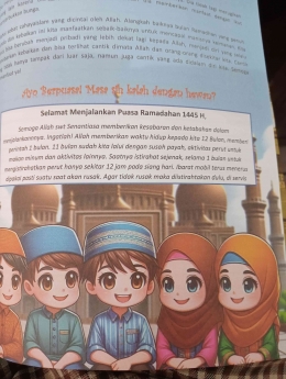 Buku panduan Ramadhan yang lebih banyak ilustrasi dan halaman berwarna, dokumentasi pribadi 