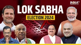 Sebuah poster politik India untuk pemilu 2024 | Sumber: India TV