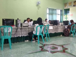 Suasana pendaftaran PPDB Zonasi di SMP Negeri 1 Muntilan | Foto: Dokumentasi pribadi Larasati
