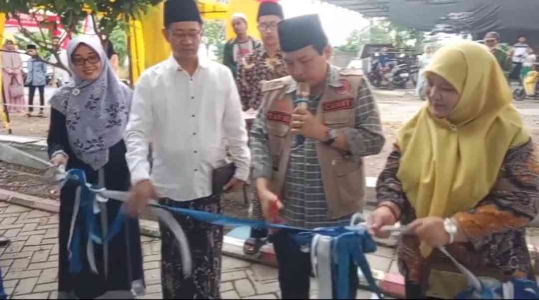 Pembukaan Gebyar pasar ramadan 1445 H di Dusun Druju, Desa Singgahan Kebonsari Madiun (dokpri)